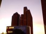 Sunset in downtown Dallas.