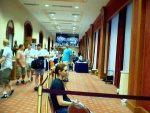The registration area.