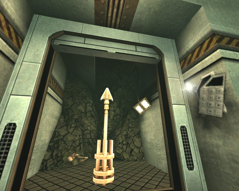 Now why is there a Spear of Destiny in that biosuit chamber? :]