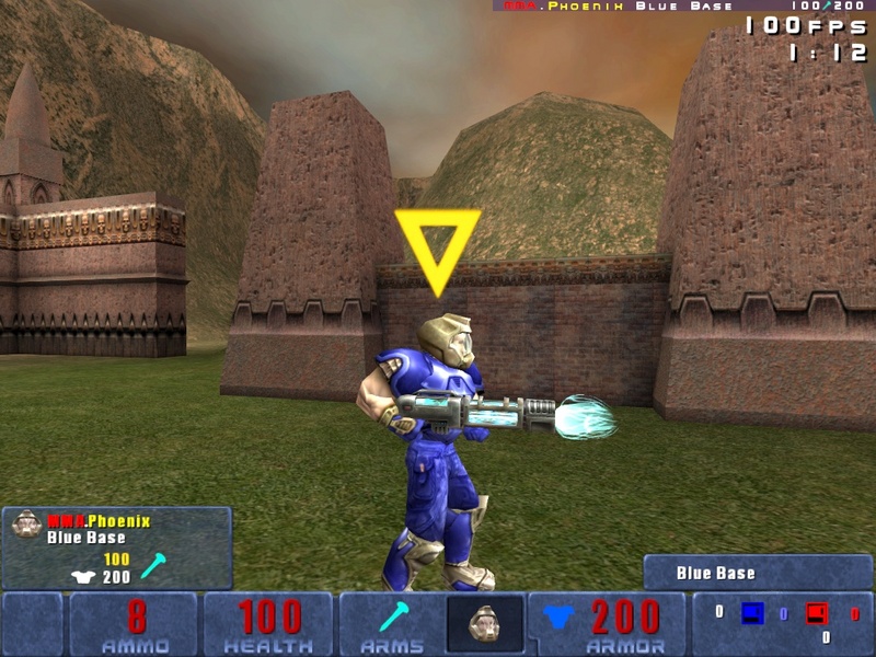 Ion Gun being wielded by a Blue Doom Warrior.