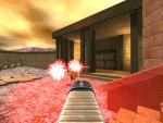 The new and improved Plasma Rifle.  Red plasma effects shown.