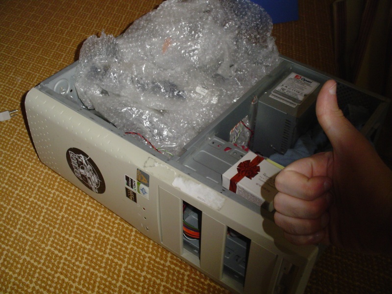 This is how I packed my PC for the flight.